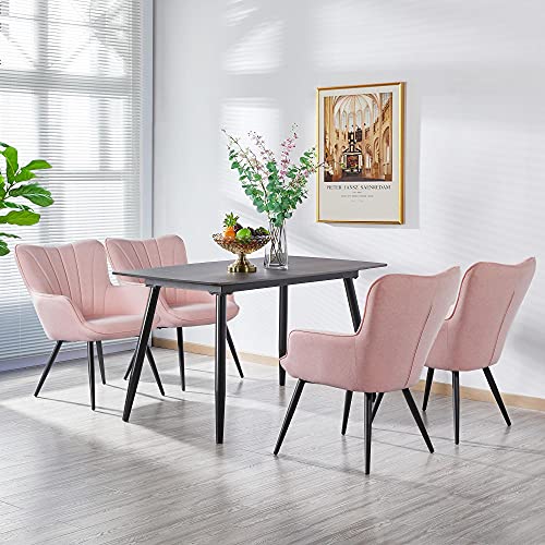 Pink Fabric Upholstered Accent Chair X511