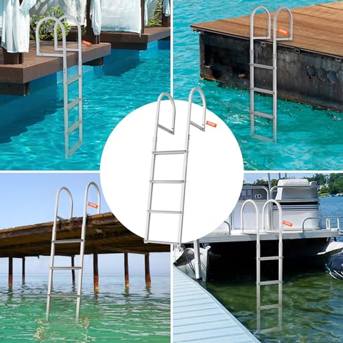 Aluminum Swim Ladder with Nonslip Design N301