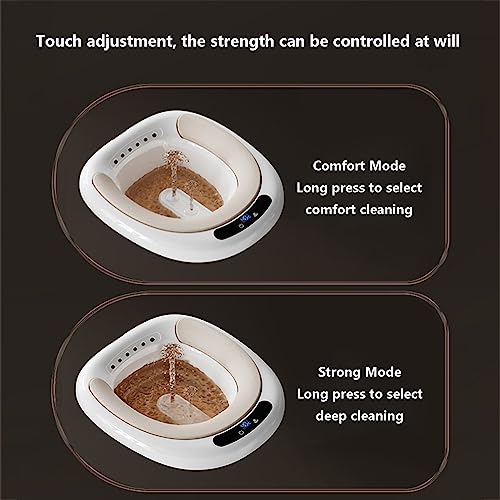 Light Tan PVC Sitz Bath Tub C8372