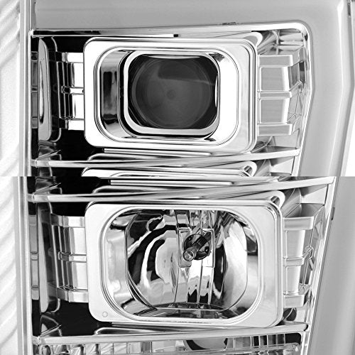 Black Projector Headlights Pair D9597