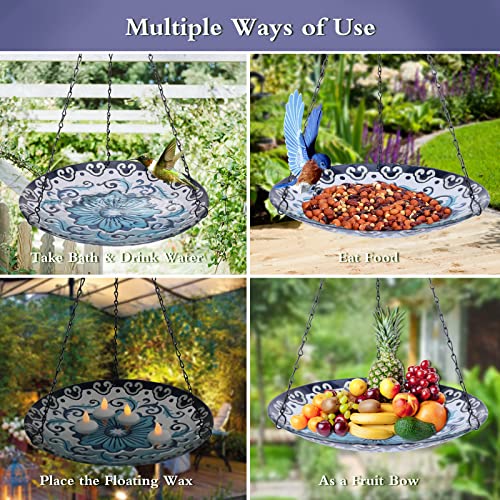 11 Inch Glass Bird Bath Bowl F1506