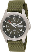 Green 42 mm Automatic Analogue Watch with Fabric Strap H210699