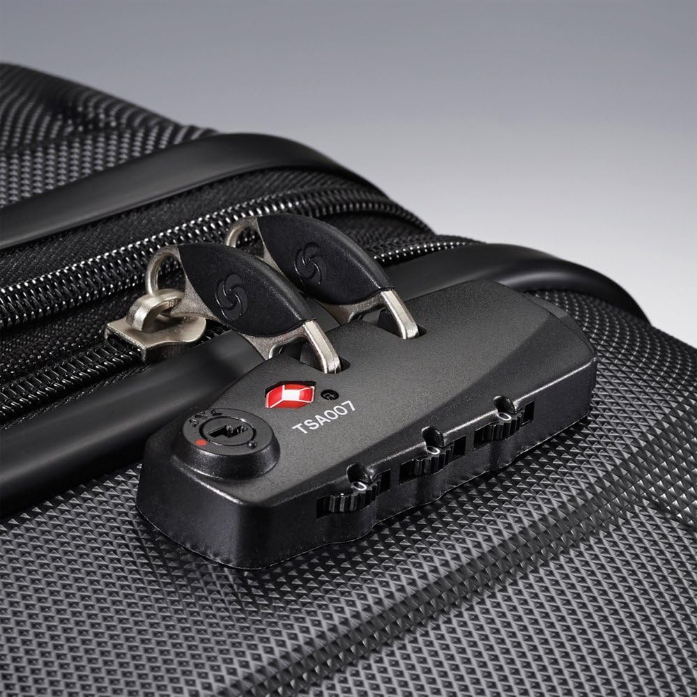 Black Hardside Spinner 2-Piece Luggage Set 24 Inch and 20 Inch E31014