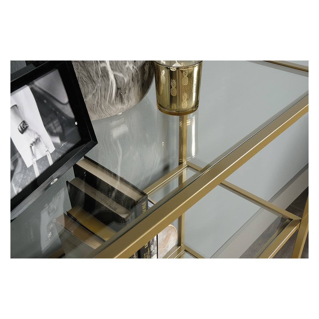 5 Shelf Bookcase, Satin Gold M310226