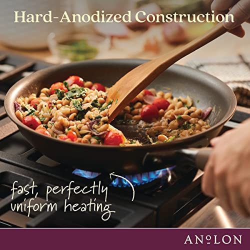 Bronze 4 Quart Hard Anodized Nonstick Saute Fry Pan N71179
