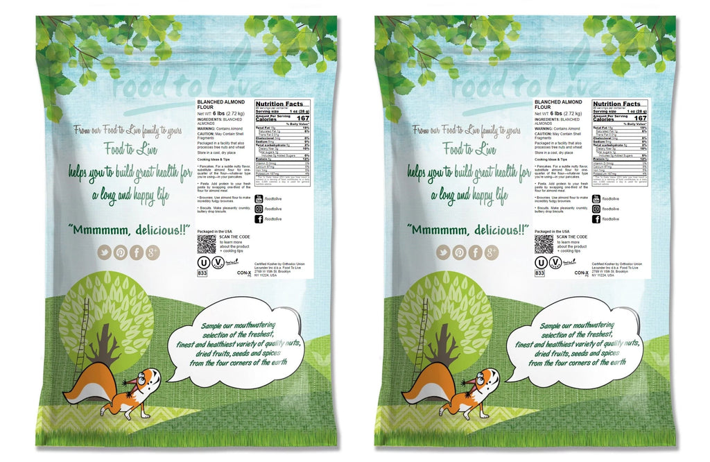 Blanched Almond Flour, 12 Pounds O762321