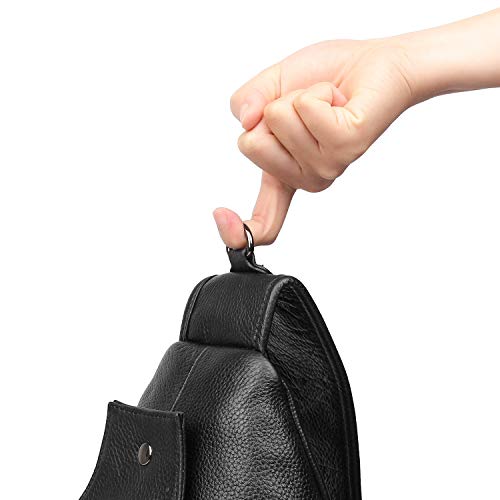 Cowhide Leather Waterproof Sling Crossbody Bag S7455