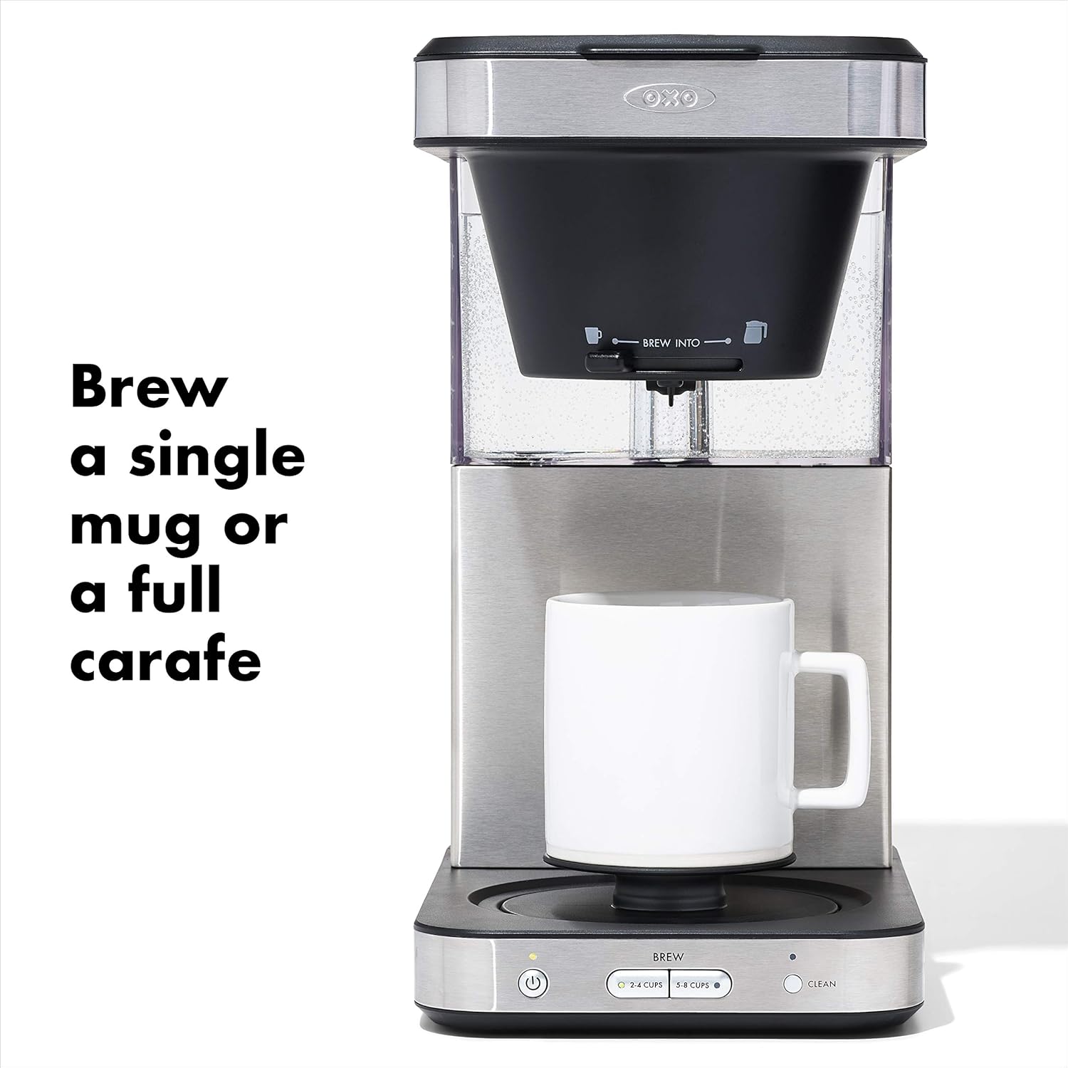 8 Cup Stainless Steel Coffee Maker with 16 Oz Thermal Mug J706728