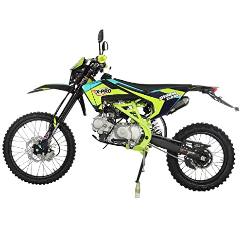 150 Dirt Bike 4-Speed Manual Transmission with All Lights, Electric/Kick Start, Big 19"/16" Tires A700242
