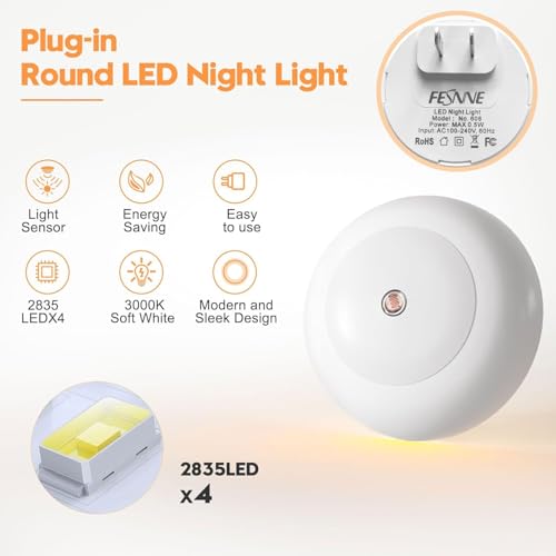 Amber LED Night Light 0.5W 2 Pack H8154