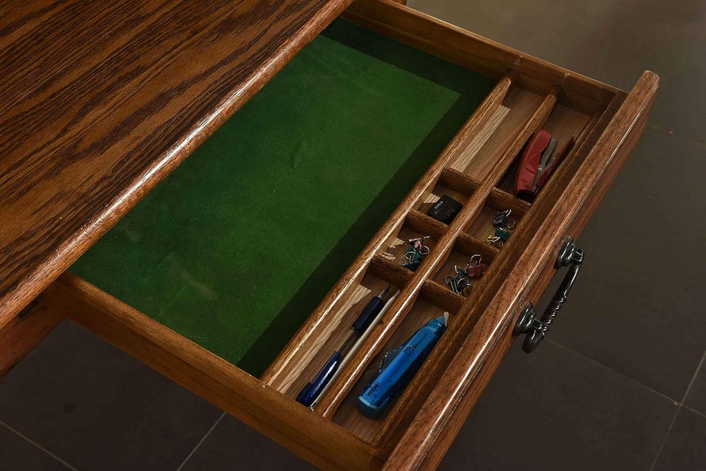 Solid Oak Wood Mini Roll Top Desk P77840