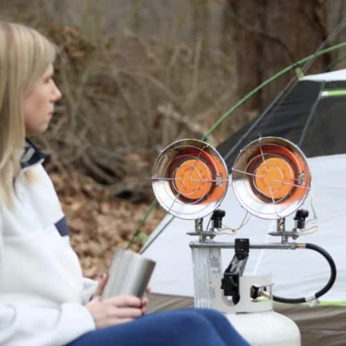Portable Propane Radiant Heater, 12-30,000 BTU, 3 Settings V802