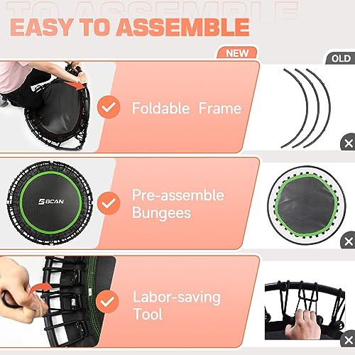 40" Fitness Trampoline with Durable Bungees B3815