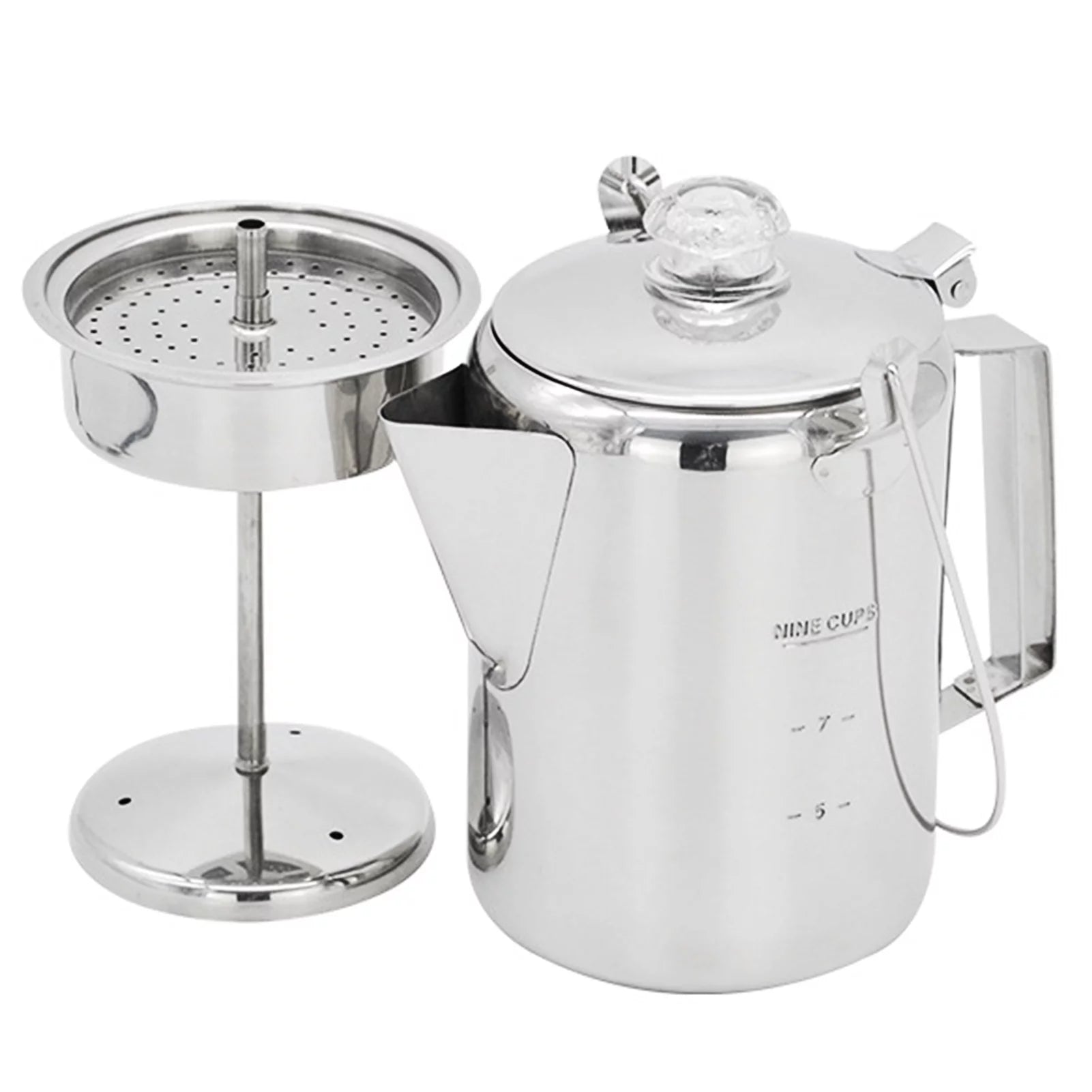 1.2L 9 Cup Stainless Steel Coffee Percolator E3257