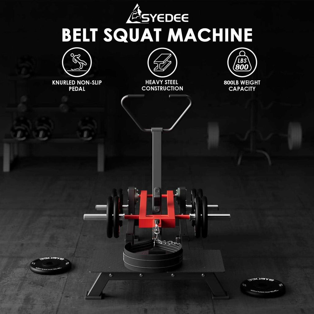 Belt Squat Machine Hack Squat Machine with Weightlifting Belt X5408
