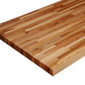 Ash 6-ft Natural Straight Butcher Block Kitchen Countertop in Brown U235