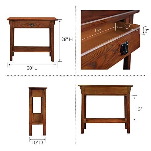 Medium Oak Wood Console Table I815348