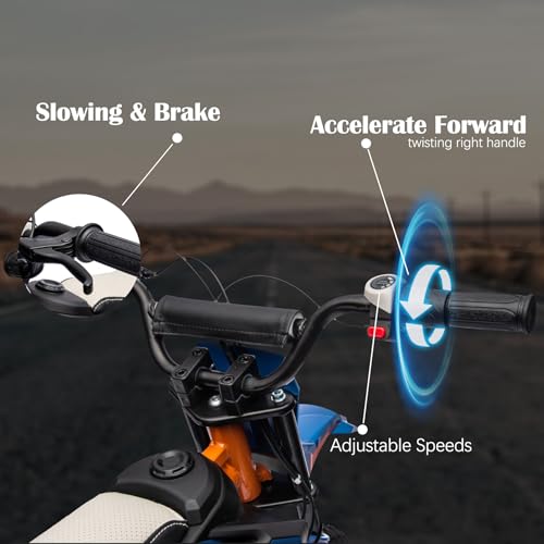24V Electric Dirt Bike with Leather Seat and Rubber Tires B6742