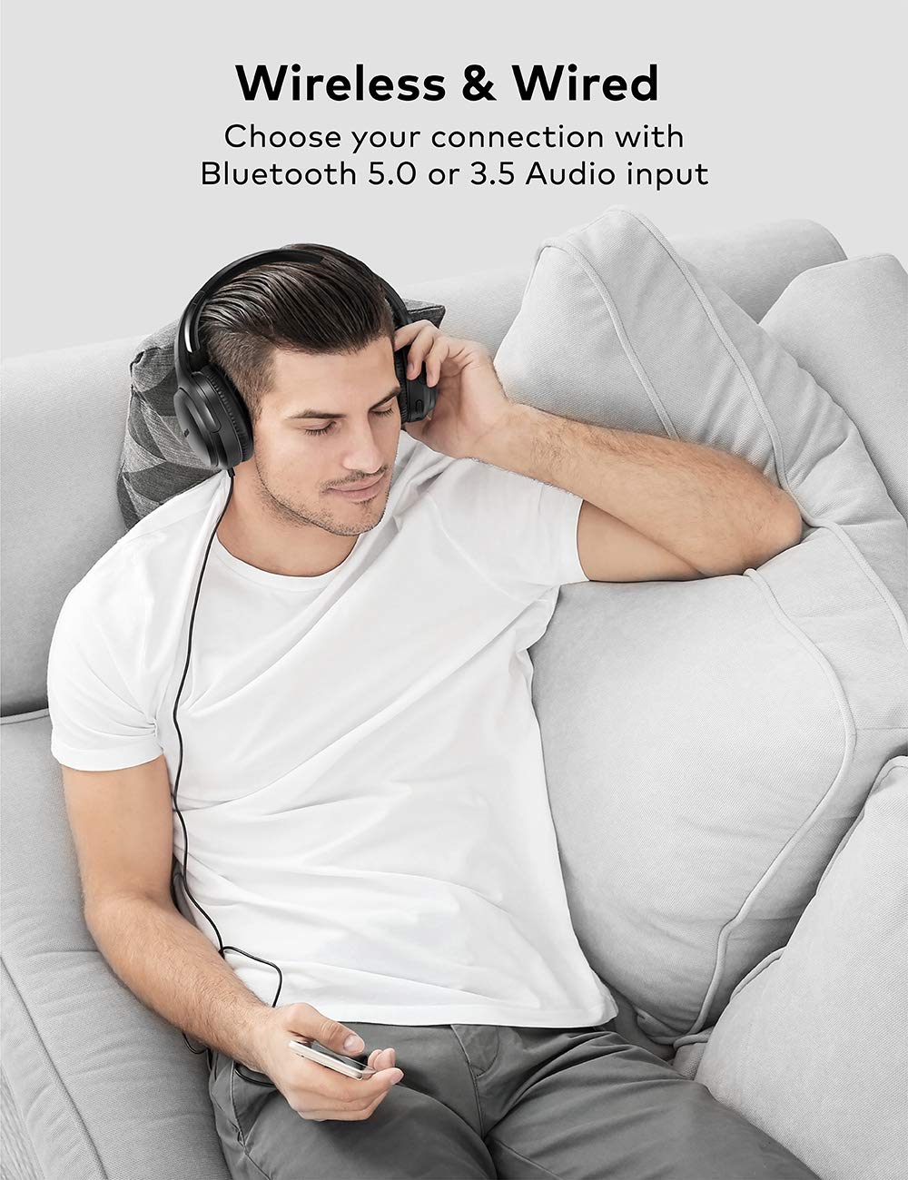 Bluetooth Wireless Active Noise Cancelling Headphones V3826