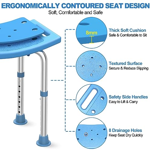 Stainless Steel Adjustable Shower Stool V333115