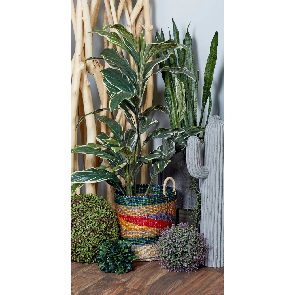 Set of 3 Round Seagrass Baskets Y416475