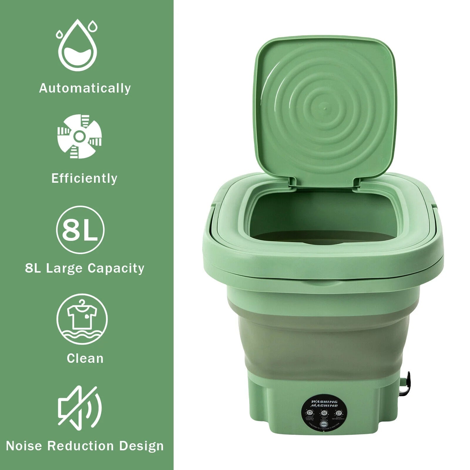 8L Foldable Mini Washing Machine A89600