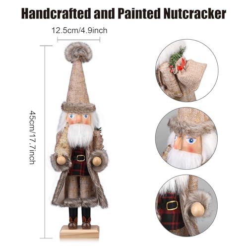 15 Inch Wooden Nutcracker Santa Christmas Decor H920600