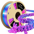 3D Printer Filament Tricolor PLA Filament 1.75mm Silk Rainbow Filament Green-Red-Blue 2.2lbs/Spool X980