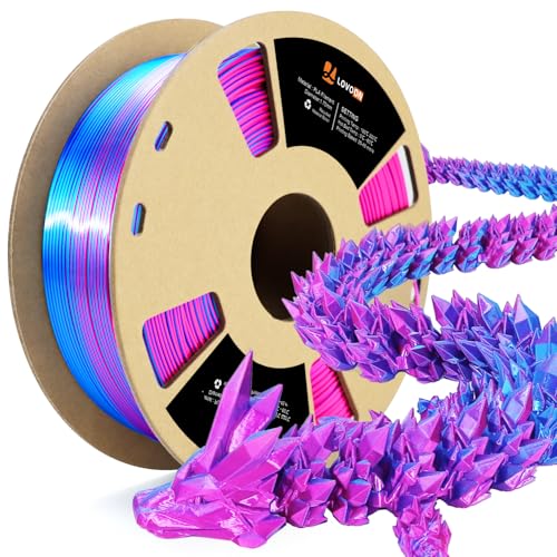3D Printer Filament Tricolor PLA Filament 1.75mm Silk Rainbow Filament Green-Red-Blue 2.2lbs/Spool X980