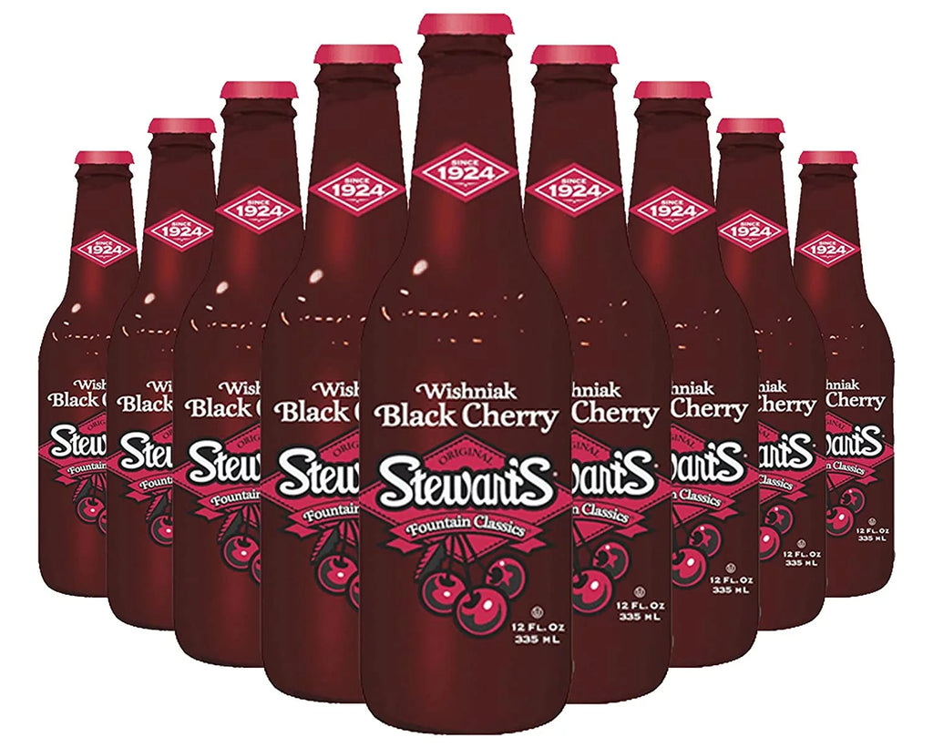 Black Cherry Soda, 12 fl oz (12 Glass Bottles) L83385
