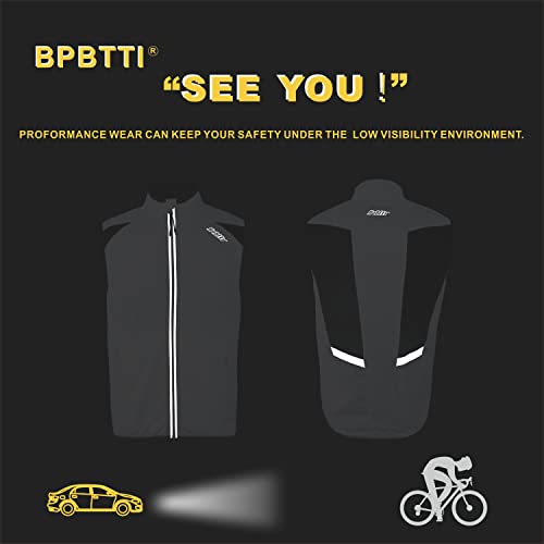Men's Cycling Running Vest Sleeveless Windbreakers With Two side Pockets D73929