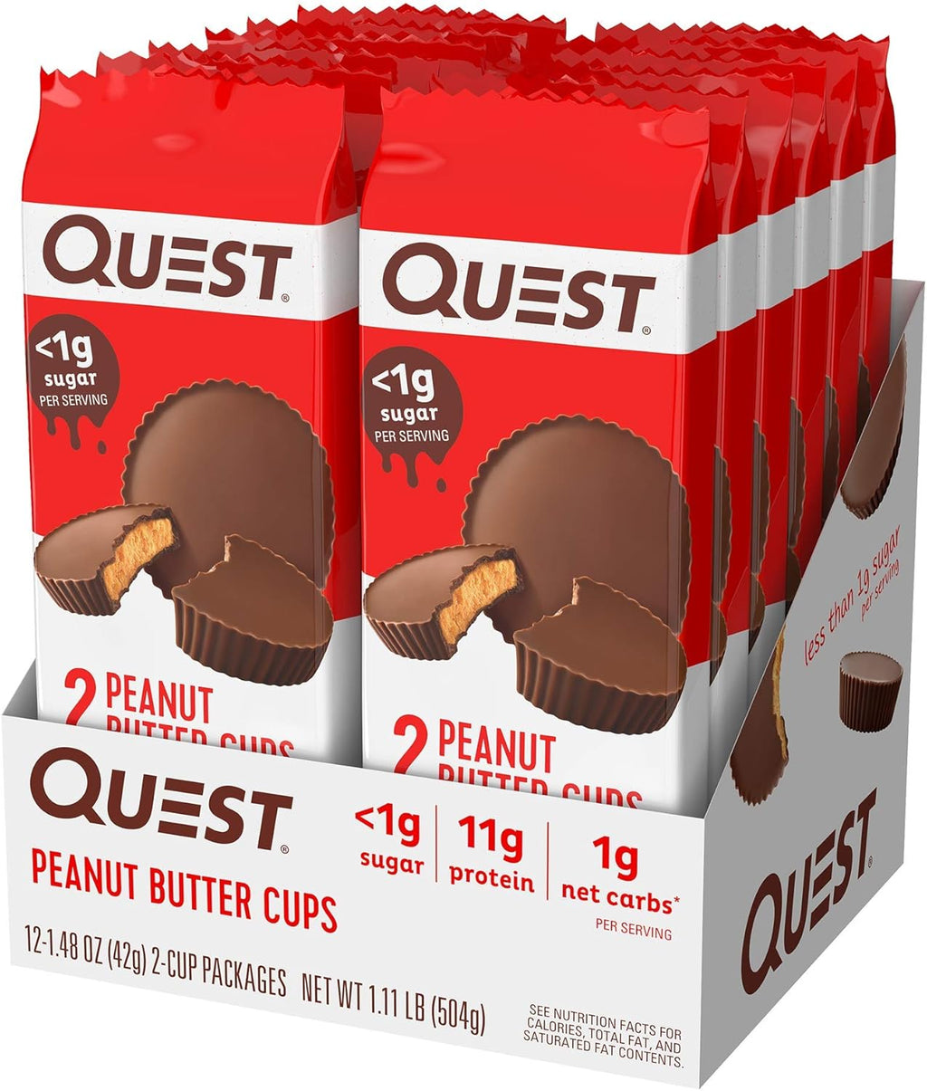 Protein Chips, Cheese Crackers & Peanut Butter Cups Variety Bundle (36 Count) X441