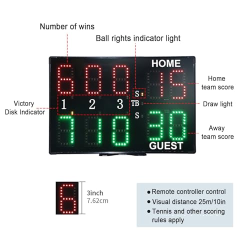 LED Super Bright Portable Electronic Scoreboard H2626