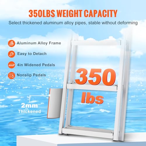 Aluminum Swim Ladder with Nonslip Design N301