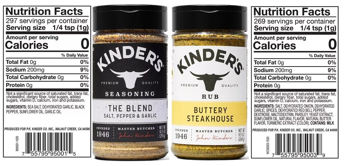 Buttery Steakhouse Rub Seasoning Salt, Pepper and Garlic – 2 Pack O4568