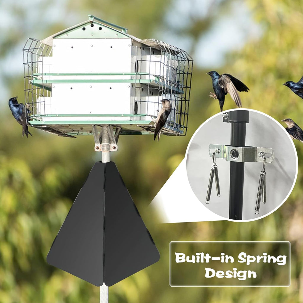 Black Squirrel Baffle for Bird Feeder Pole P208218