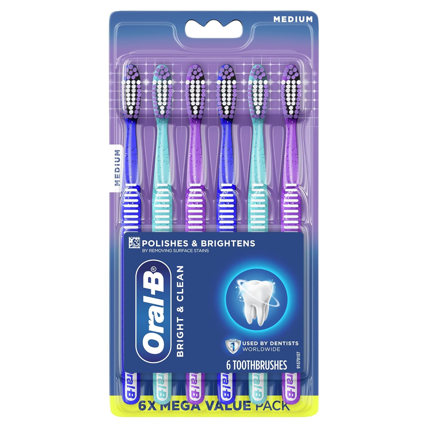 Medium Toothbrush 6 Count L7778