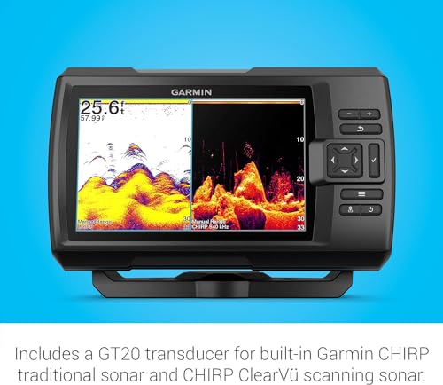 7-inch Color Fishfinder and Sonar Transducer F195