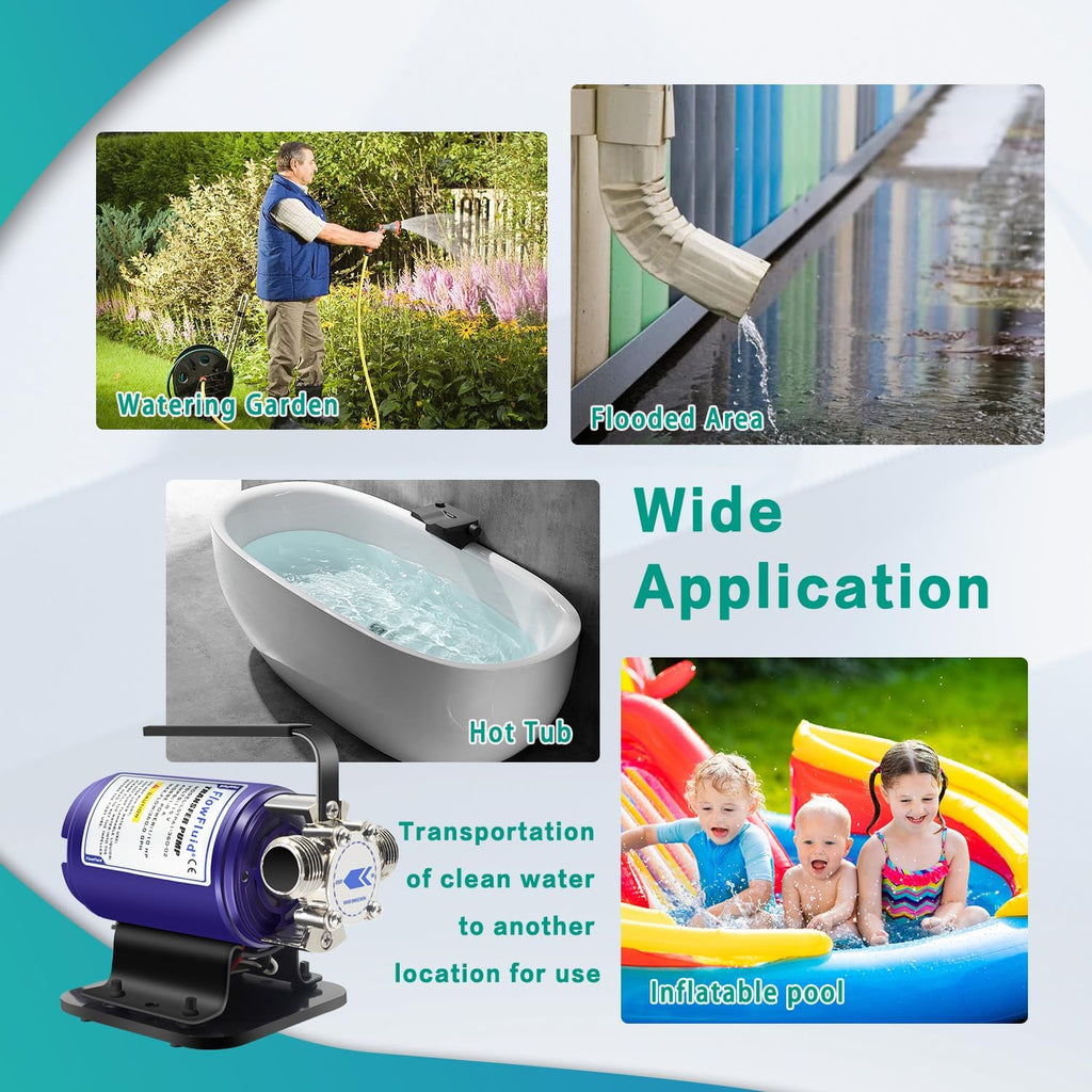Portable Electric Self Priming Utility Pump 330 GPH X674482