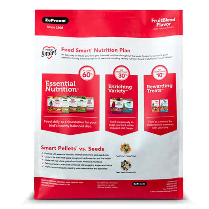 FruitBlend Flavor Food with Natural Flavors for Large Birds I22209