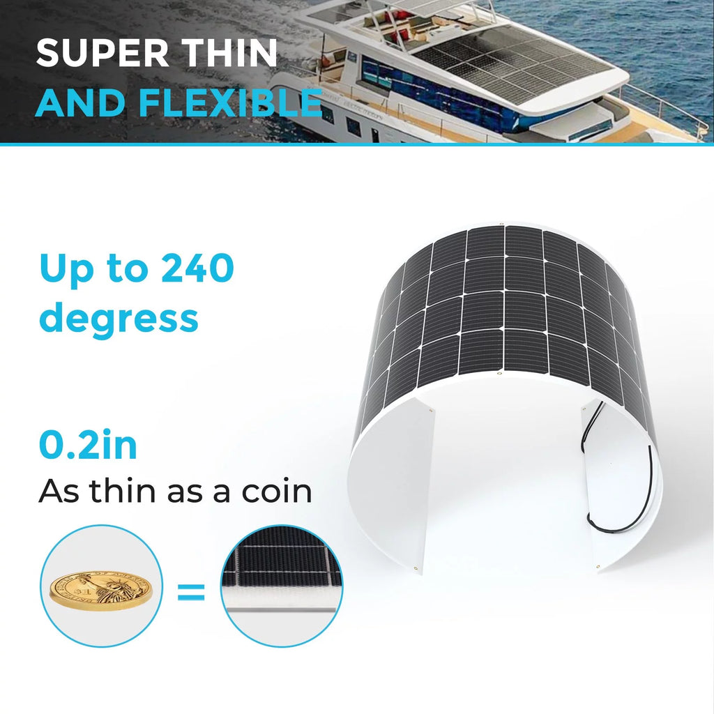 200 Watt 12 Volt Flexible Monocrystalline Solar Panel B67323