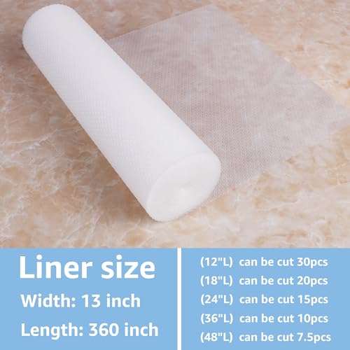 Clear Shelf Liners, 11 Inch Wide, Non-Adhesive Waterproof Drawer Liner, 11×120 Inch W765159