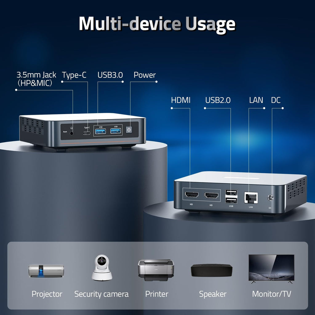 16GB DDR4 RAM 512GB SSD Mini PC X856574