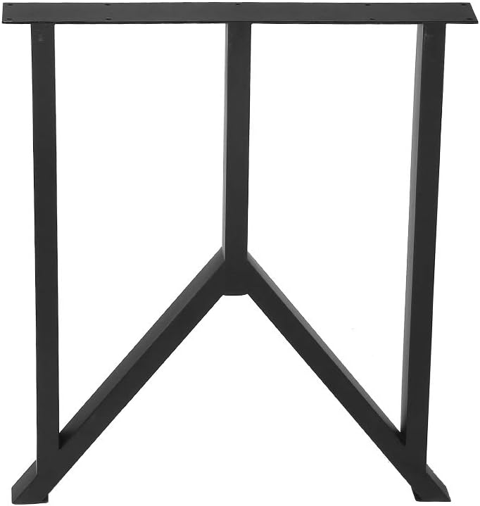 Black 28" Height 35" Wide Heavy Duty Metal Table Legs 2 PCS P889806