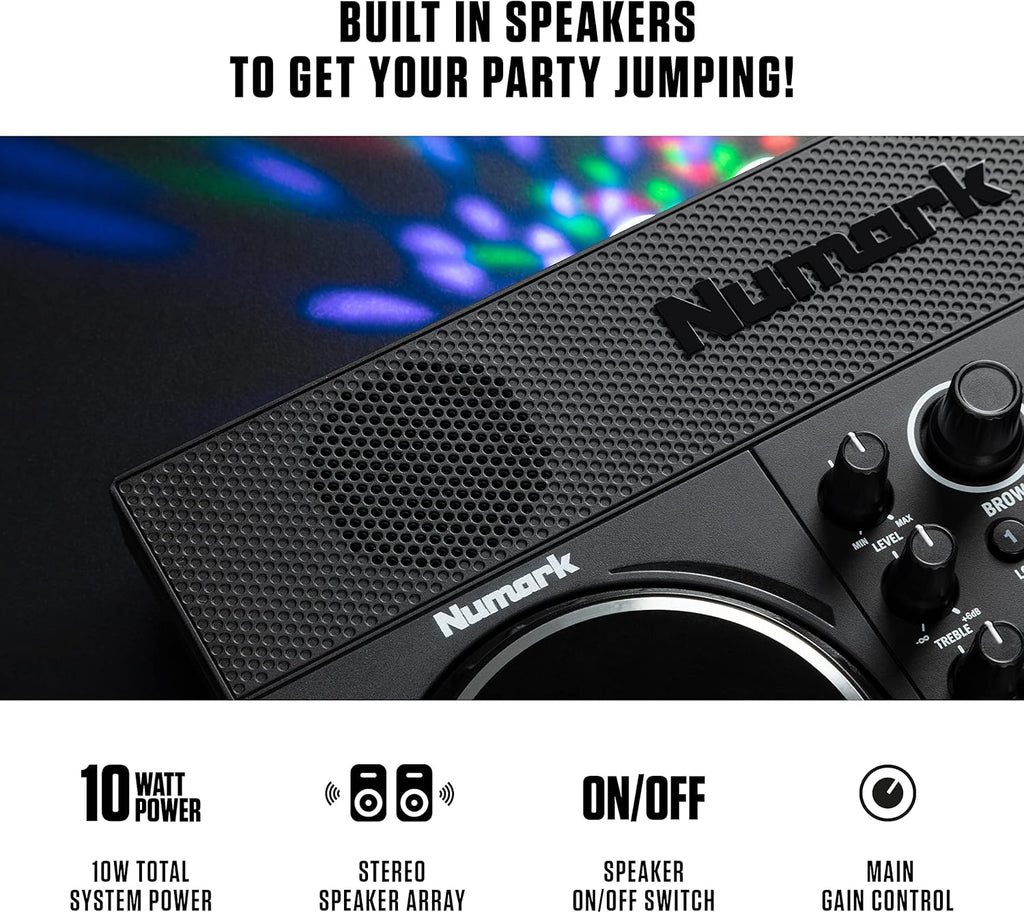 DJ Controller with Built in Speakers and DJ Mixer J3518