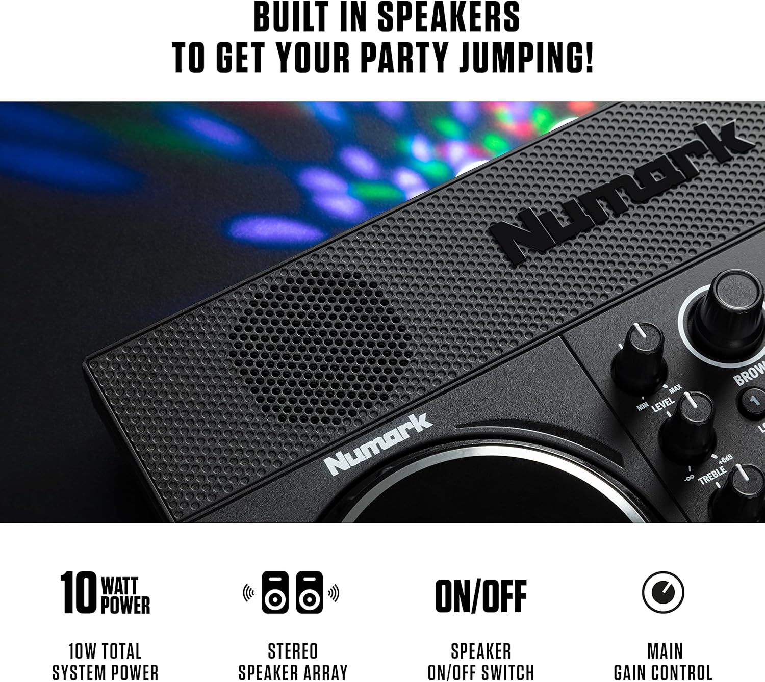 DJ Controller with Built in Speakers and DJ Mixer J3518