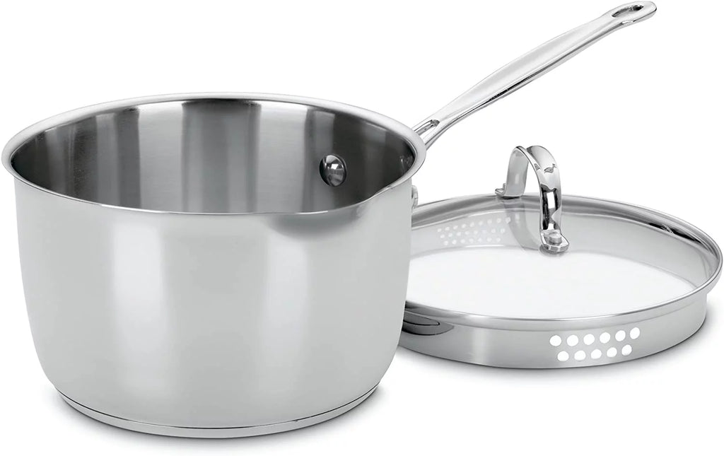 3-Quart Stainless Saucepan with Cover D21015