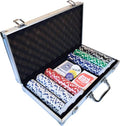 500 Striped Dice Claytec Poker Chip Set with Aluminum Case B906
