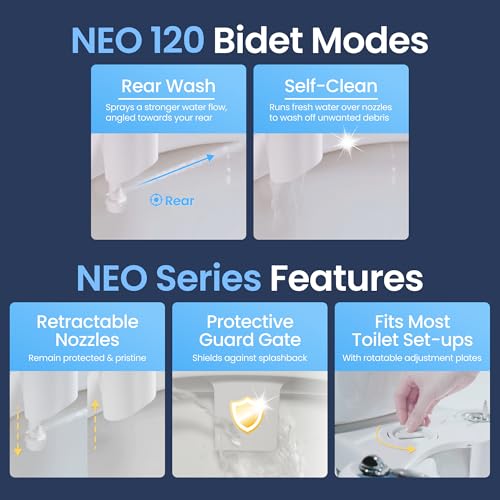 Self-Cleaning Non-Electric Bidet Attachment (White) R928930