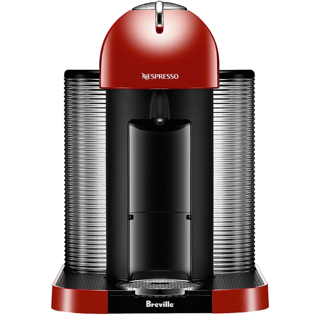 Chrome Single-Serve Coffee & Espresso Machine and Black Milk Frother G169028
